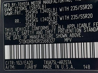 2024 Toyota Highlander XSE