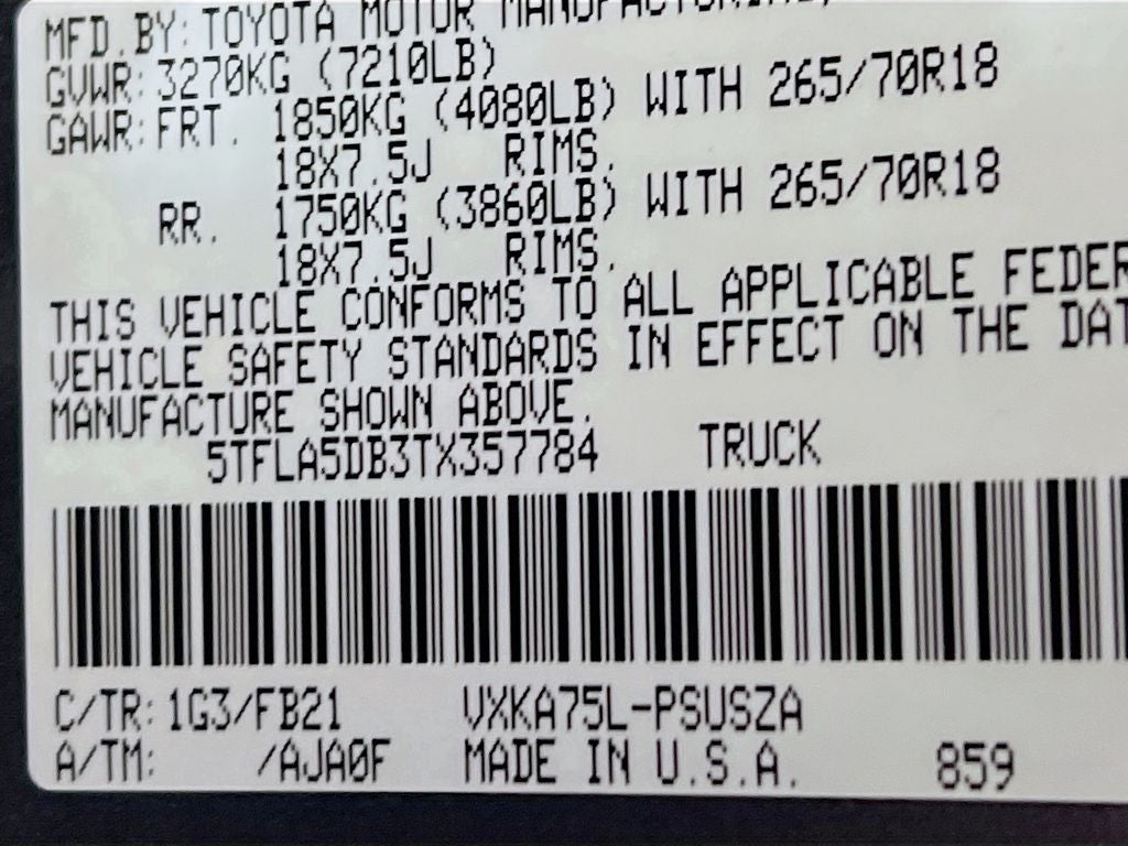 2026 Toyota Tundra SR5