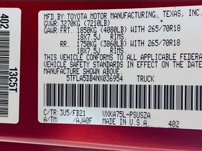 2022 Toyota Tundra SR5