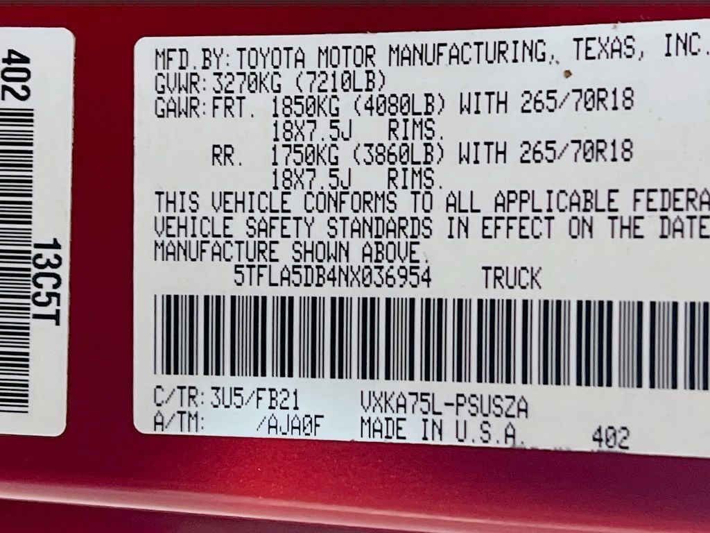 2022 Toyota Tundra SR5