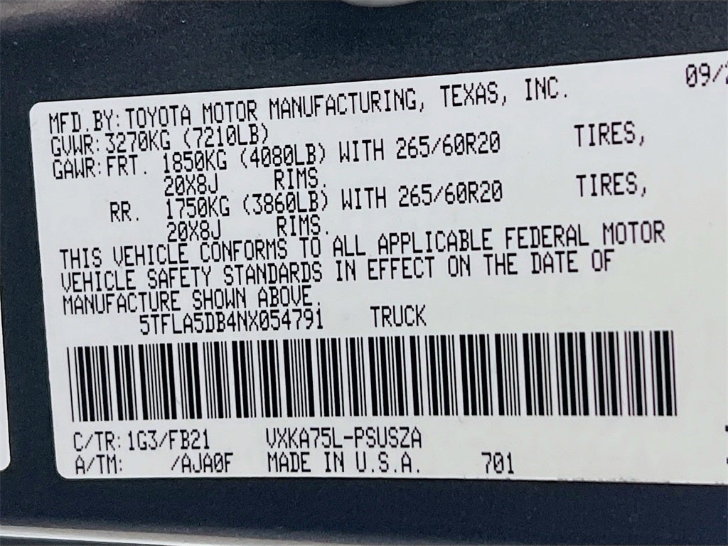 2022 Toyota Tundra SR5