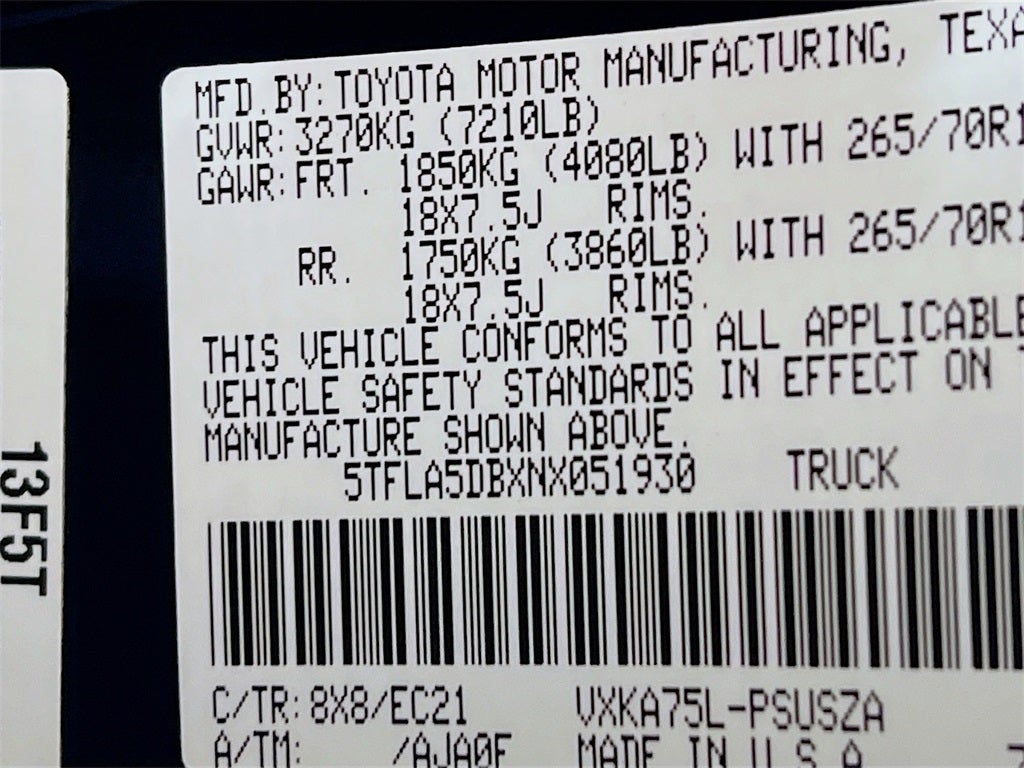 2022 Toyota Tundra SR5