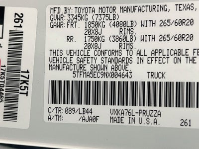 2022 Toyota Tundra 1794