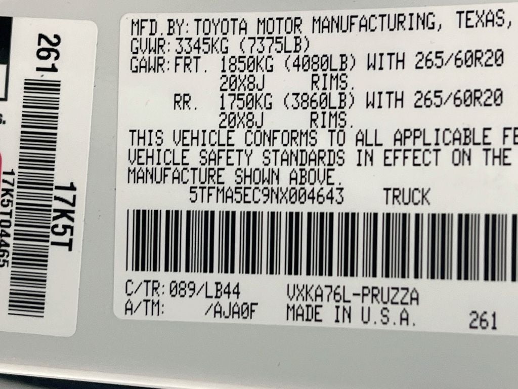 2022 Toyota Tundra 1794