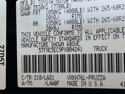 2023 Toyota Tundra Hybrid Platinum