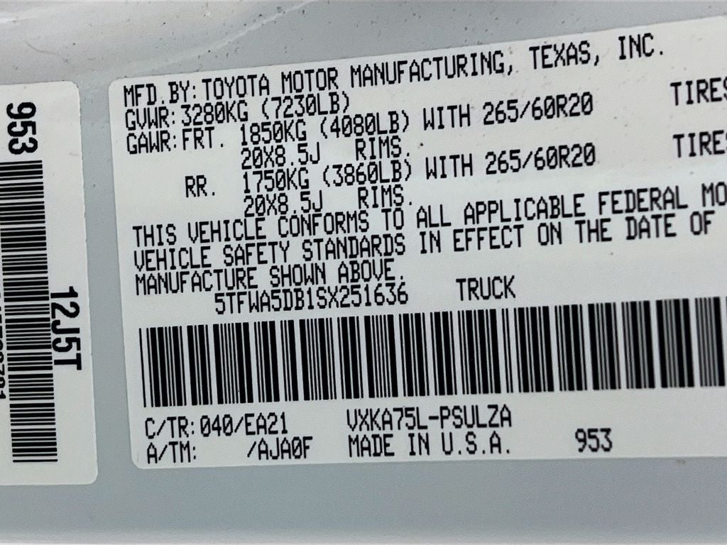 2025 Toyota Tundra Limited