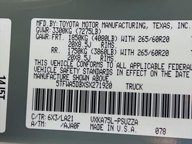 2025 Toyota Tundra Platinum