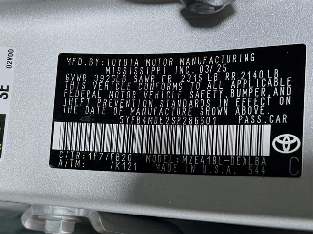 2025 Toyota Corolla LE