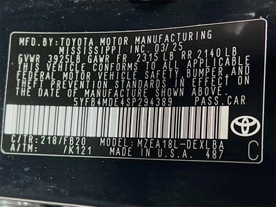 2025 Toyota Corolla LE