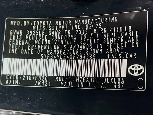 2025 Toyota Corolla LE