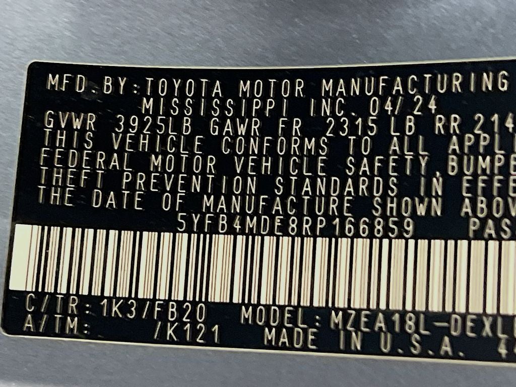 2024 Toyota Corolla LE