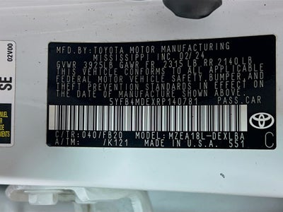 2024 Toyota Corolla LE