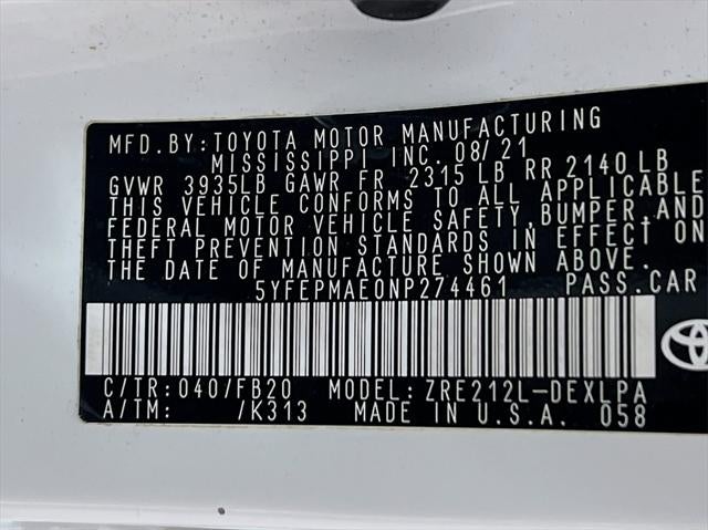 2022 Toyota Corolla LE