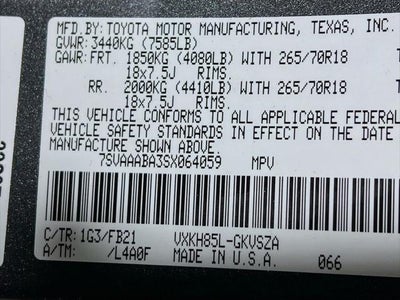 2025 Toyota Sequoia SR5