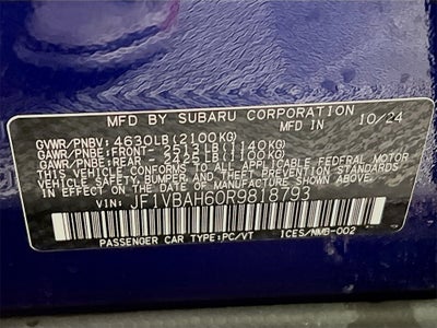 2024 Subaru WRX Premium