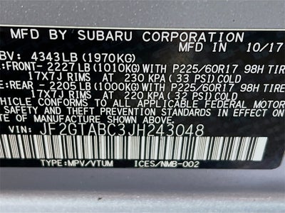 2018 Subaru Crosstrek 2.0i Premium