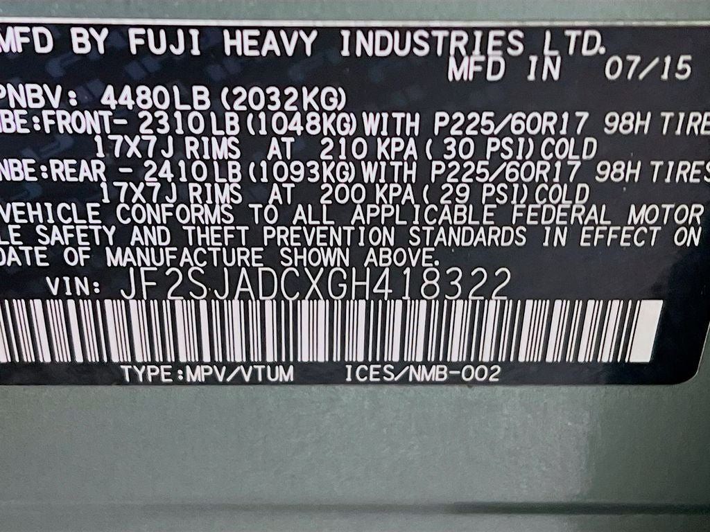 2016 Subaru Forester 2.5i Premium