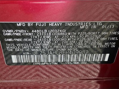 2014 Subaru Forester 2.5i Limited