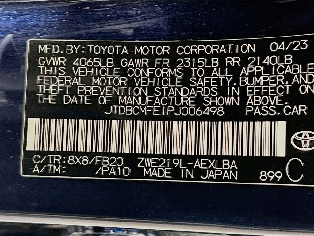 2023 Toyota Corolla Hybrid LE