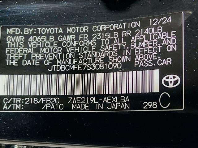 2025 Toyota Corolla Hybrid LE