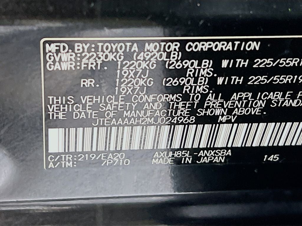 2021 Toyota Venza Limited