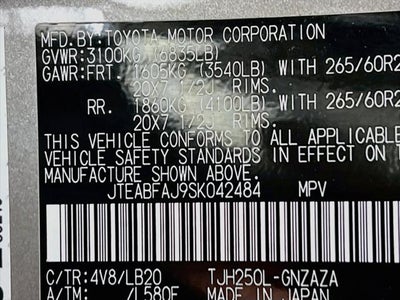 2025 Toyota Land Cruiser Base