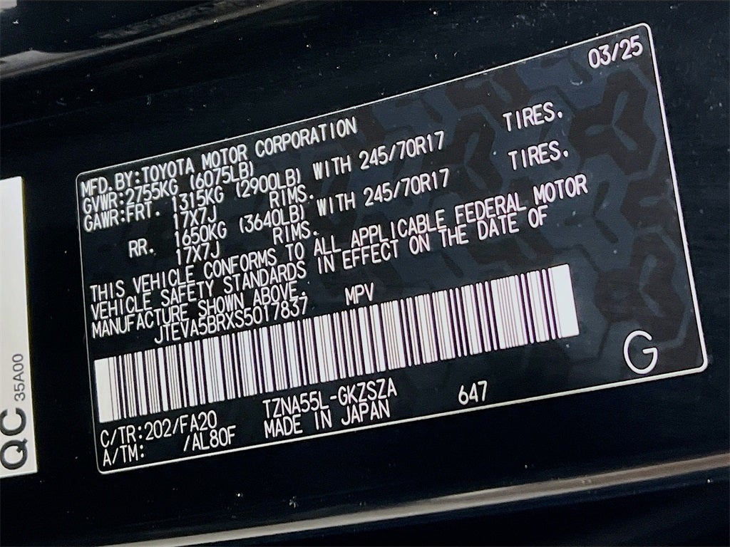 2025 Toyota 4Runner SR5