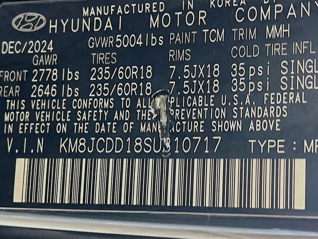 2025 Hyundai Tucson Hybrid SEL Convenience