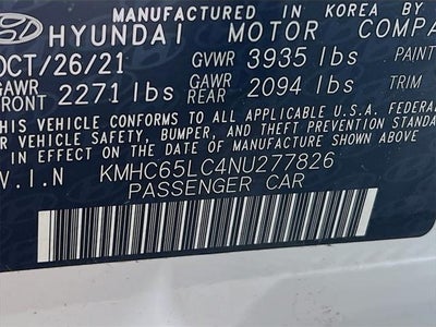 2022 Hyundai Ioniq Hybrid Blue