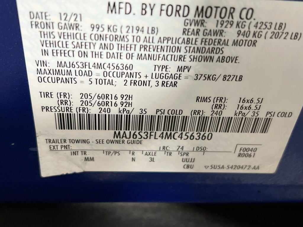 2021 Ford EcoSport S