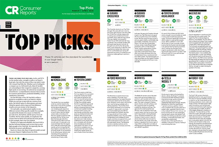 Consumer Reports Top Picks | Royal Moore Subaru in Hillsboro OR