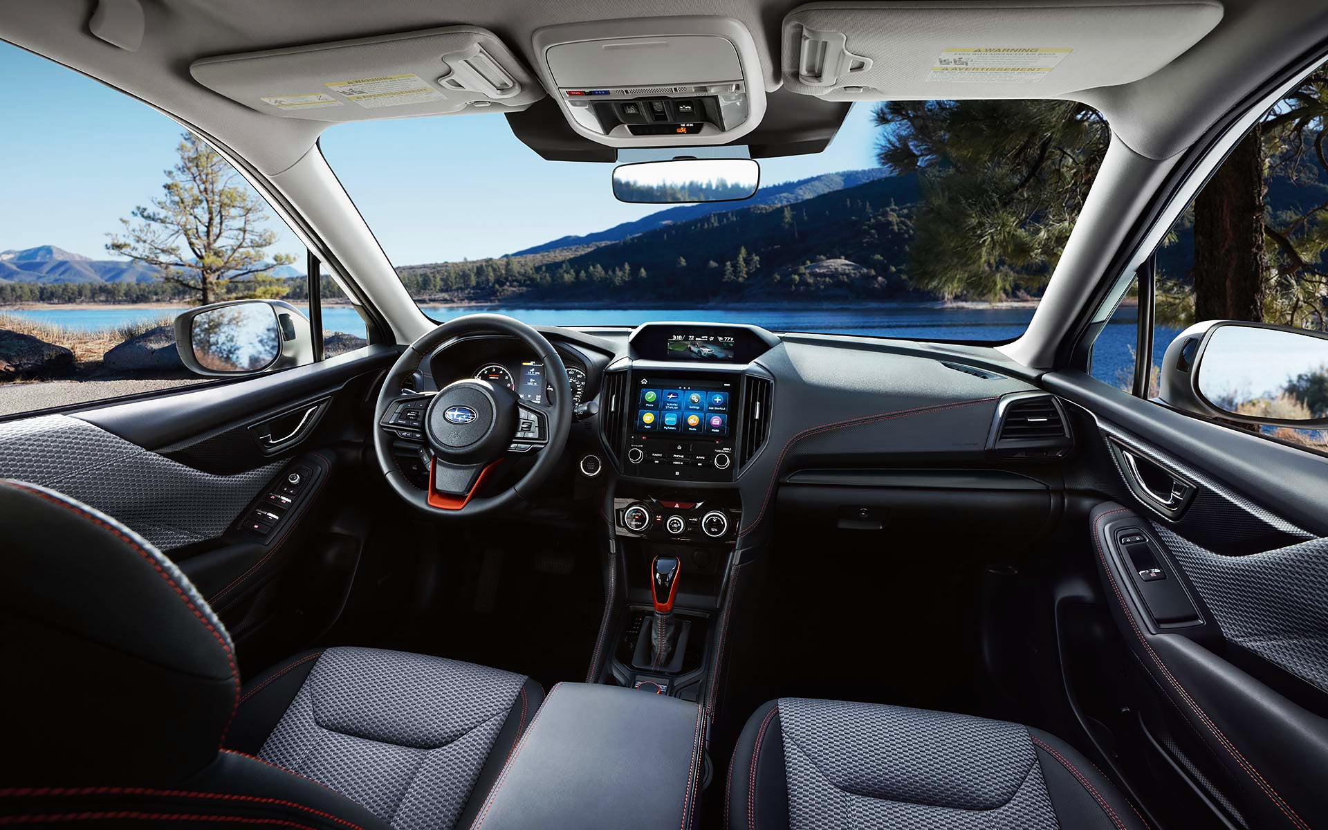 The interior and front dash of the 2022 Forester. | Royal Moore Subaru in Hillsboro OR