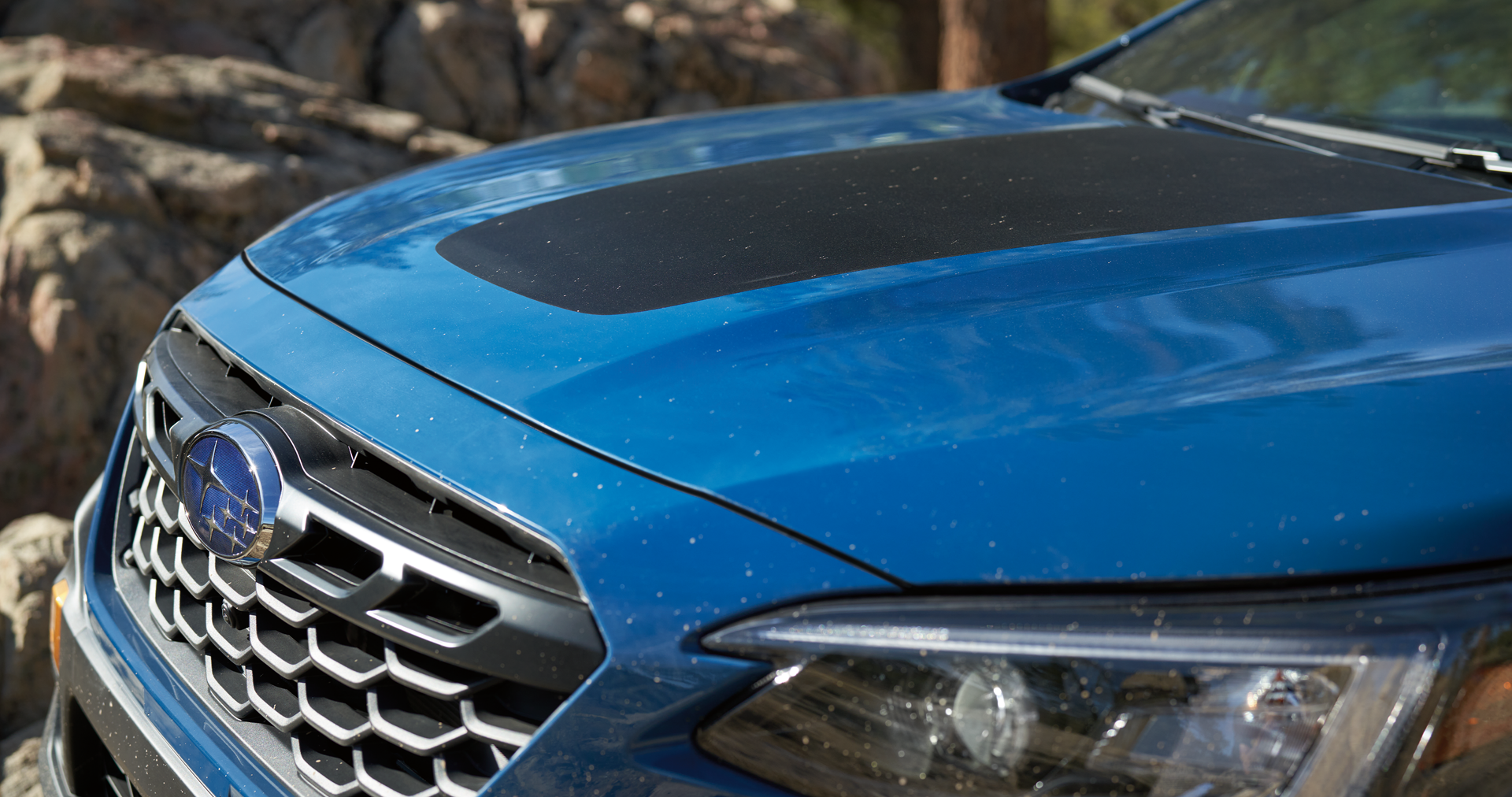 A close-up of the anti-glare hood design of the 2023 Outback Wilderness. | Royal Moore Subaru in Hillsboro OR