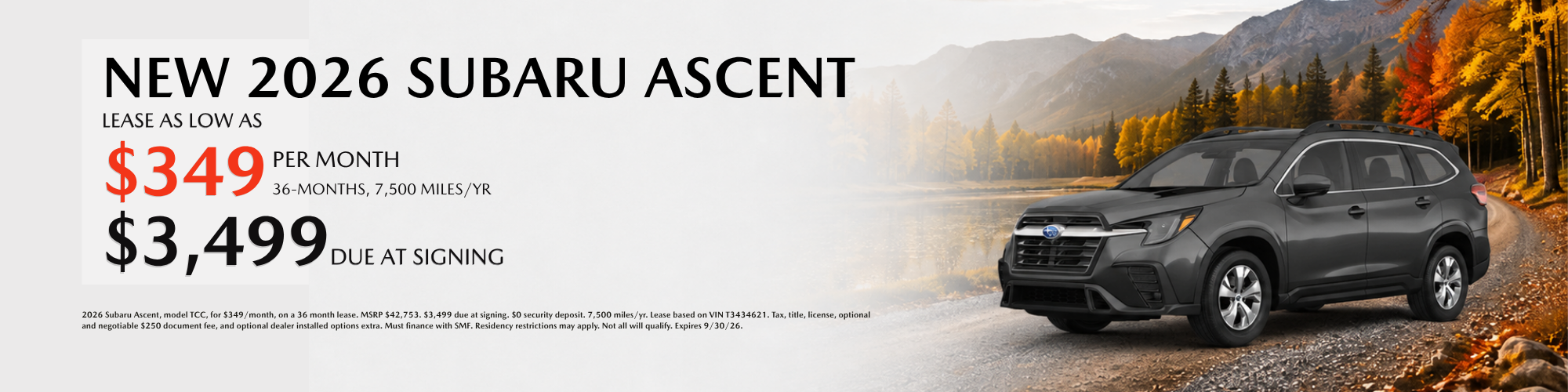 2026 Ascent Lease Special at Royal Moore