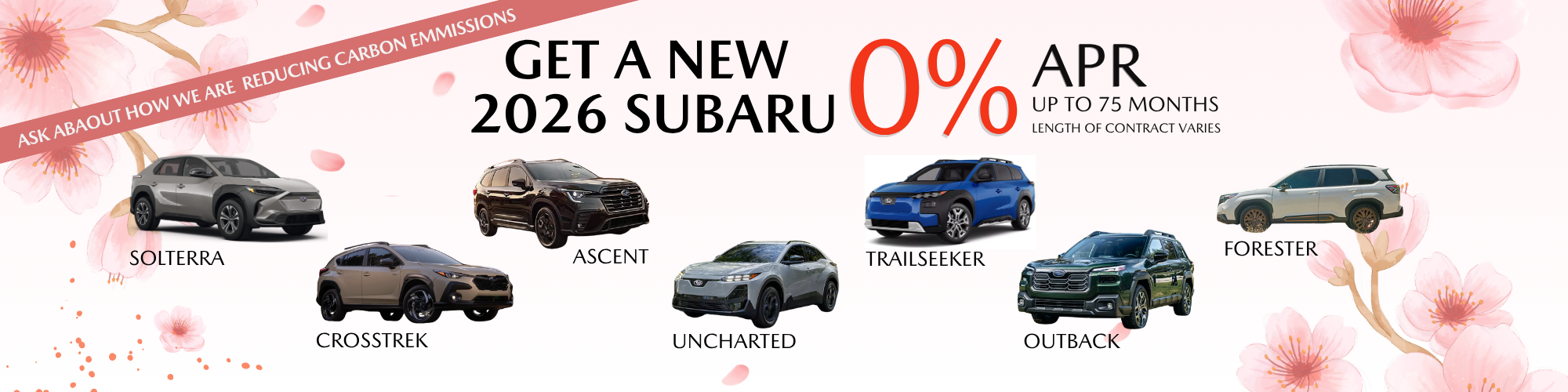0% APR Specials April 2026