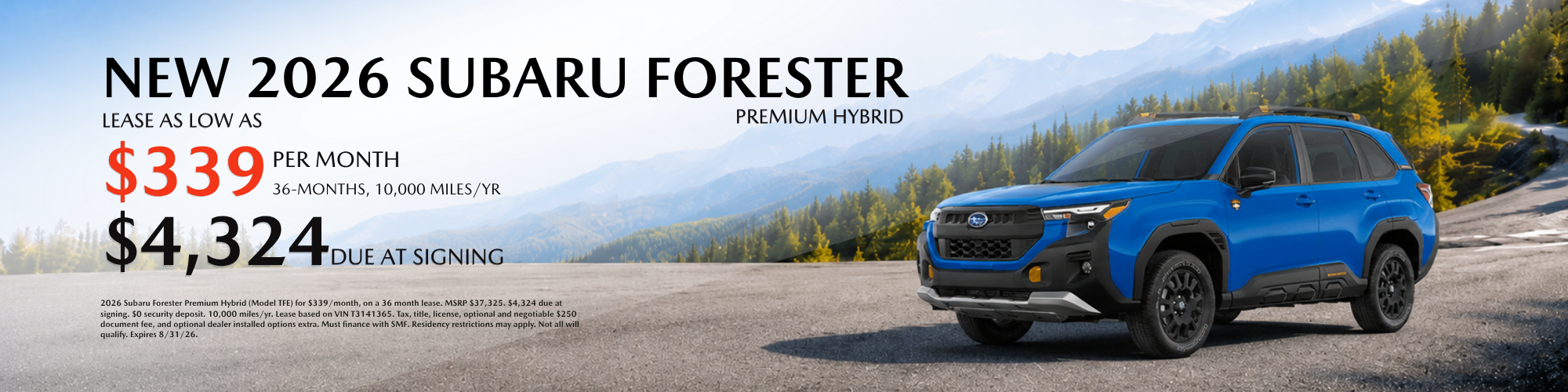 2026 Forester Lease Special at Royal Moore